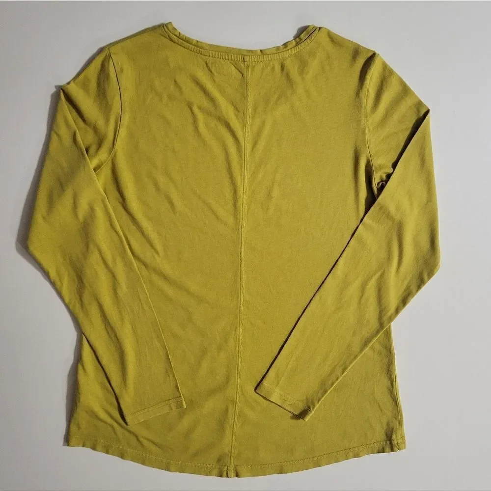 Duluth Trading Co. Women's Lemon Gold Longtail T® Scoopneck Long-Sleeve Top